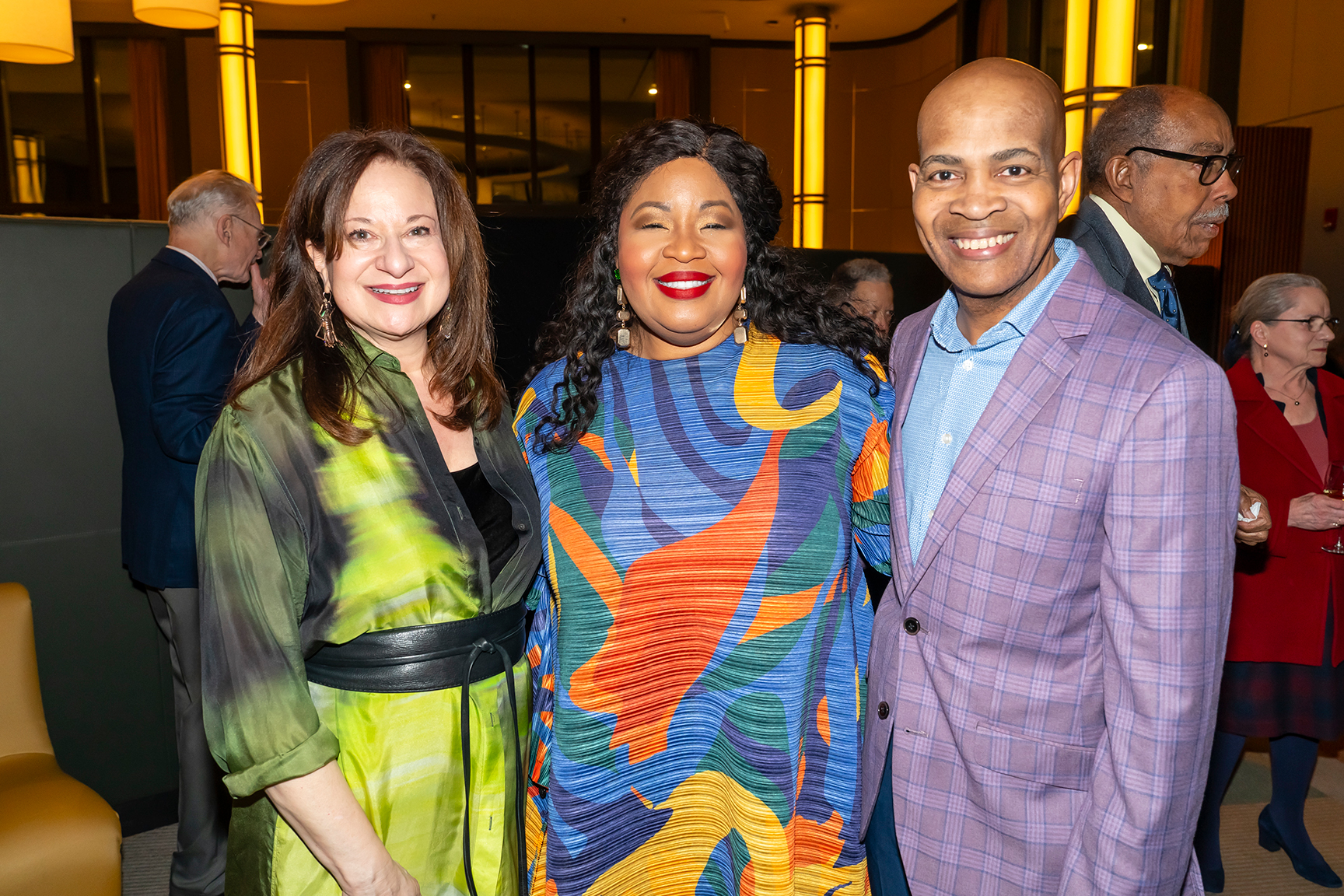 African Queens Reception - Jenny Bilfield, Karen Slack, Rudy Burwell